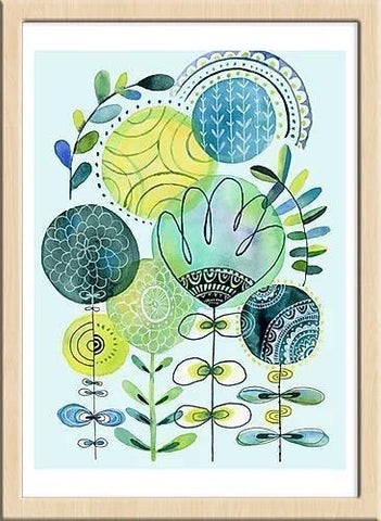 アートポスター×イエロー/グリーン