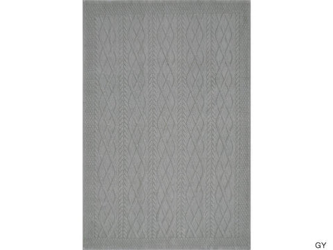 ラグ・カーペット×グレー/ブラック