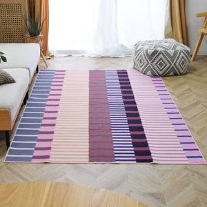 アートラグ TOCORU Series"マルチストライプ" ループ ピンク