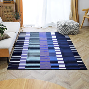 アートラグ TOCORU Series"マルチストライプ" ループ ブラック