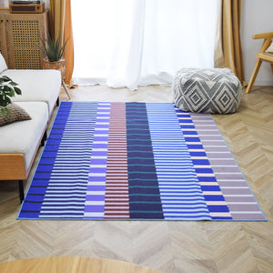 アートラグ TOCORU Series"マルチストライプ" ループ ブルー