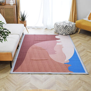 アニマルラグ TOCORU Series Beach and Cat ブラウン