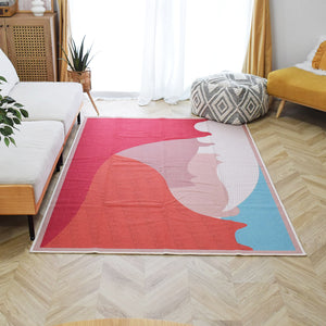 アニマルラグ TOCORU Series Beach and Cat レッド