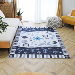 アニマルラグ TOCORU Series Bird hill グレー