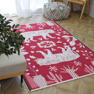 アートラグ TOCORU Series "Tiger" ループ ローズレッド