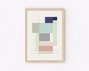 お洒落なアートポスターBuilt in Shapes no. 01