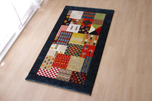 遊牧民の素朴な生活をイメージしたトルコ製ウィルトン織りラグ グエル 3サイズ - TOCO LIFE