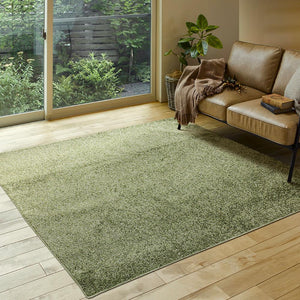 ベーシックな色合いで機能的にも優れた日本製タフトラグ デタント 3サイズ グリーン - TOCO LIFE