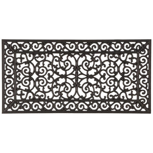 北欧調のダマスク柄がエレガントでおしゃれな屋外用玄関ラバーマット CE-9649 - TOCO LIFE