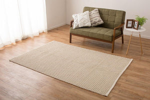 ポコポコとした表面が特徴的なトレンドを楽しむインド綿ラグ サリム - TOCO LIFE