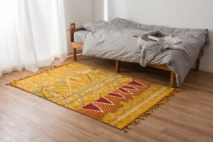 ウール素材で丁寧に織り上げた手織りラグ セブル - TOCO LIFE