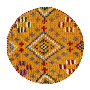 ウール素材で丁寧に織り上げた円形手織りラグ ヤード - TOCO LIFE