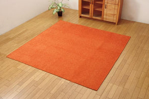 虜になる爽やかな触り心地のシェニールラグ モデルノ 3サイズ オレンジ - TOCO LIFE