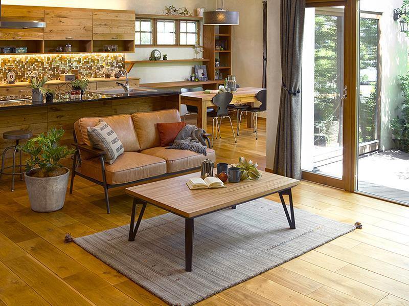 おしゃれなデザインにもこだわったモザイク調こたつテーブル ルーン