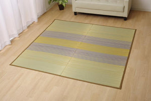 お部屋に敷きやすいカジュアルな国産い草ラグ DXノース 2サイズ ベージュ - TOCO LIFE