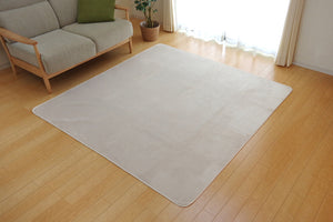 さらふわ滑らかタッチのフランネルラグ 無地 ピオニー 5サイズ アイボリー - TOCO LIFE