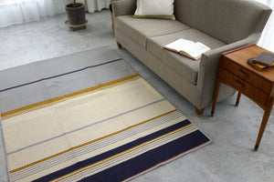 インパクトのあるカラーデザインラグ ミッドスタイル 3サイズ グレー - TOCO LIFE