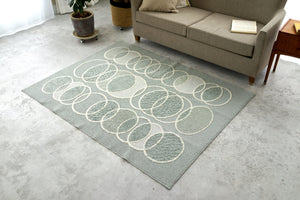 丸洗い、ドライクリーニングができるカルルシリーズ サークル柄 リトム 3サイズ ミント - TOCO LIFE