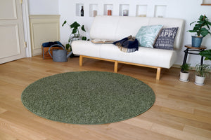 光沢糸で深みのあるシックな仕上がり スミトロンニューツイスティ 2サイズ 円形 グリーン - TOCO LIFE