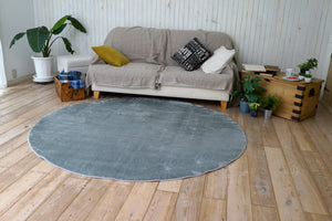 なめらかな肌触りと落ち着くカラーリング カーム 1サイズ 円形 ブルーグレー - TOCO LIFE