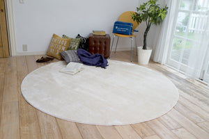 なめらかな肌触りと落ち着くカラーリング カーム 1サイズ 円形 アイボリー - TOCO LIFE