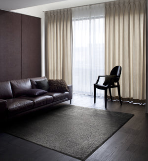 ラグジュアリー&ゴージャスな高密度シャギーラグ ネオグラス 5サイズ ブラック - TOCO LIFE