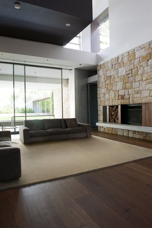 高密度な繊維が素足に気持ち良い 汚れに強い スミトロンニューサキソニー 6サイズ ベージュ - TOCO LIFE