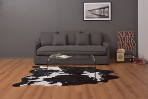 お洒落なヴィンテージ風ラグ AZUMA-2 ブラック - TOCO LIFE