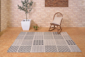 お洒落な北欧モダンラグ AZUMA-15 ブラック - TOCO LIFE