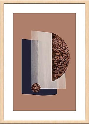 ミニマルで洗練されたアブストラクトアートポスター Watercolor Shapes III red - TOCO LIFE