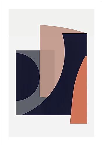 ミニマルで洗練されたアブストラクトアートポスター Abstract II– ラグ