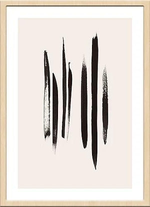 ミニマルで洗練されたアブストラクトなアートポスター Paint It Black - TOCO LIFE