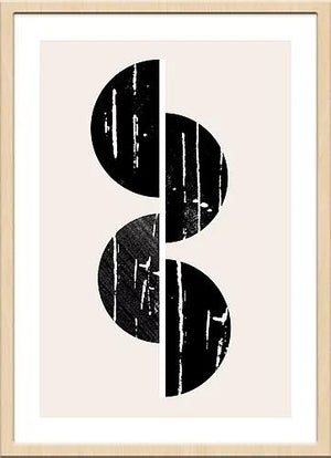 ミニマルで洗練されたアブストラクトなアートポスター Semicircles - TOCO LIFE