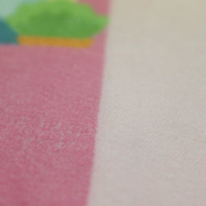 洗えるキッズラグ TOCO LIFE KIDS “おでかけごっこ マイタウン” フランネル ピンク