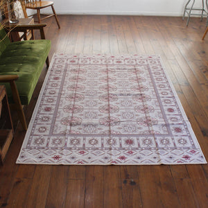 ヴィンテージ風ラグ TOCORU Series アフガンTEKKE ループ アイボリー