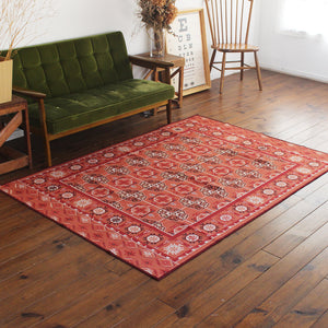 ヴィンテージ風ラグ TOCORU Series アフガンTEKKE ループ オレンジ