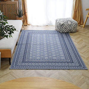 ヴィンテージ風ラグ TOCORU Series AFGHUN ループ グレー