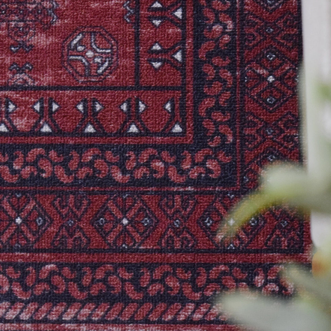 ヴィンテージ風ラグ TOCORU Series AFGHUN ループ レッド– ラグと ヴィンテージ風ラグ TOCORU Series AFGHUN ループ レッド– ラグと