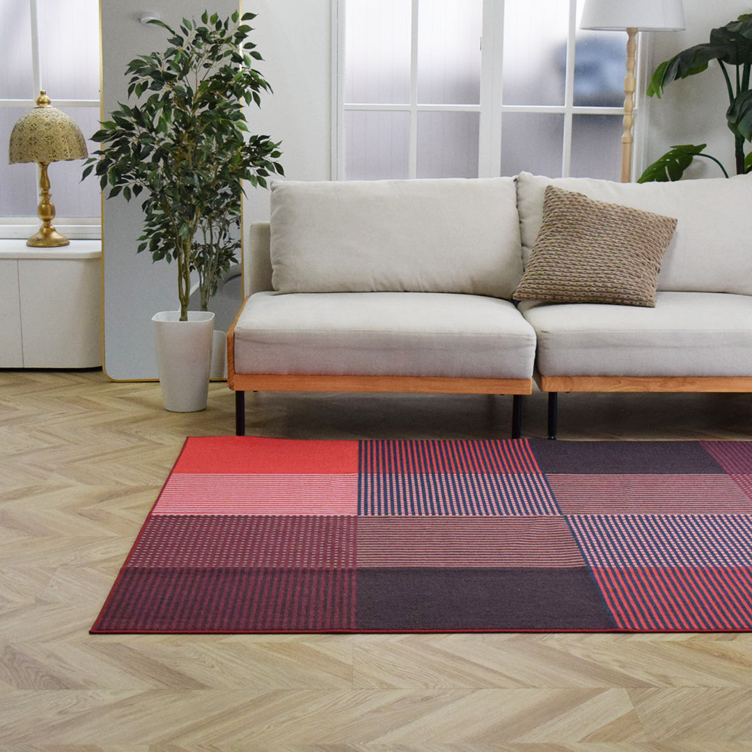 アートラグ TOCORU Series”Colors” ループ レッド– ラグとインテリアの