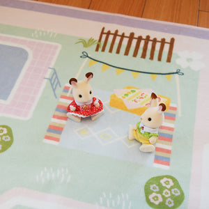 洗えるキッズラグ TOCO LIFE KIDS “おままごと” フランネル ピンク