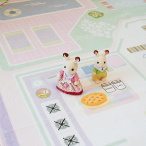 洗えるキッズラグ TOCO LIFE KIDS “おままごと” フランネル ピンク