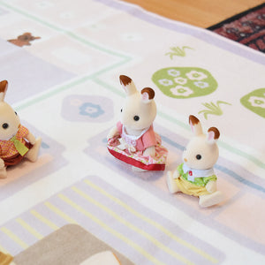 洗えるキッズラグ TOCO LIFE KIDS “おままごと” フランネル ピンク