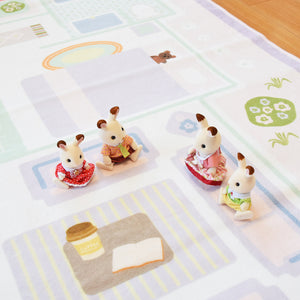 洗えるキッズラグ TOCO LIFE KIDS “おままごと” フランネル ピンク