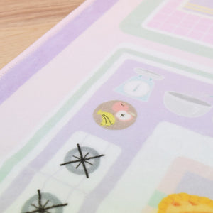 洗えるキッズラグ TOCO LIFE KIDS “おままごと” フランネル ピンク
