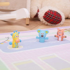 洗えるキッズラグ TOCO LIFE KIDS “おままごと” フランネル ピンク