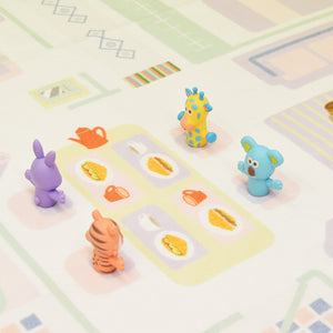 洗えるキッズラグ TOCO LIFE KIDS “おままごと” フランネル ピンク