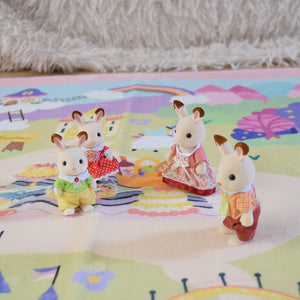 洗えるキッズラグ TOCO LIFE KIDS “お姫様ごっこ お城” フランネル ピンク