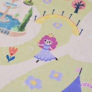 洗えるキッズラグ TOCO LIFE KIDS “お姫様ごっこ お城” フランネル ピンク