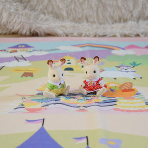 洗えるキッズラグ TOCO LIFE KIDS “お姫様ごっこ お城” フランネル ピンク