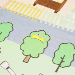 洗えるキッズラグ TOCO LIFE KIDS “おままごと お部屋と公園” フランネル パープル
